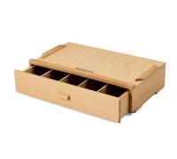 MEEDEN Caja de exhibición de cajón combinado de un solo nivel, caja de suministros de herramientas de artista, caja organizadora de almacenamiento de herramientas