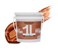 MEEDEN Cobre Pintura Acrílica : 1L Heavy Body Gloss No Tóxico - Pintura Acrílica Impermeable y Resistente a la Luz, para Lienzos, Madera,Piedras para Profesionales Artistas - Cobre
