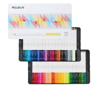 MEEDEN Juego de lápices de colores para artista: 72 lápices de dibujo de colores vibrantes con núcleo suave profesional a base de aceite para artes y manualidades, escritura suave, fácil de mezclar