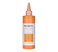 MEEDEN Pintura Acrílica Amarillo Anaranjado: 250ml / 8.45oz Colores Acrílicos Cuerpo Suave a Granel en Botella Ergonómica - Pinturas de Arte de Flujo Fluido para Artistas Pintura en Lienzo