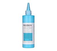 MEEDEN Pintura Acrílica Azul Pálido: 250ml / 8.45oz Colores Acrílicos Cuerpo Suave a Granel en Botella Ergonómica - Pinturas de Arte de Flujo Fluido para Artistas Pintura en Lienzo