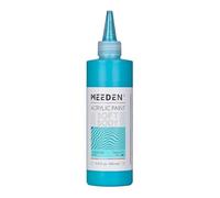 MEEDEN Pintura Acrílica Azul Turquesa: 250ml / 8.45oz Colores Acrílicos Cuerpo Suave a Granel en Botella Ergonómica - Pinturas de Arte de Flujo Fluido para Artistas Pintura en Lienzo