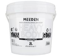 MEEDEN Pintura Acrílica Blanca de Titanio: 2L / 67.64oz / 0.53 gal Brillo Corporal Pesado - 0.528 Galones de Pintura Blanca Gruesa a Granel para Pintura de Artesanías de Lienzo