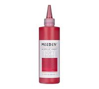 MEEDEN Pintura Acrílica Escarlata: 250ml / 8.45oz Colores Acrílicos Cuerpo Suave a Granel en Botella Ergonómica - Pinturas de Arte de Flujo Fluido para Artistas Pintura en Lienzo