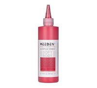 MEEDEN Pintura Acrílica Luz Roja de Naftol: 250ml / 8.45oz Colores Acrílicos Cuerpo Suave a Granel en Botella Ergonómica - Pinturas de Arte de Flujo Fluido para Artistas Pintura en Lienzo