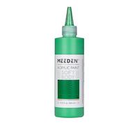 MEEDEN Pintura Acrílica Luz Verde: 250ml / 8.45oz Colores Acrílicos Cuerpo Suave a Granel en Botella Ergonómica - Pinturas de Arte de Flujo Fluido para Artistas Pintura en Lienzo
