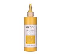 MEEDEN Pintura Acrílica Medio Amarillo: 250ml / 8.45oz Colores Acrílicos Cuerpo Suave a Granel en Botella Ergonómica - Pinturas de Arte de Flujo Fluido para Artistas Pintura en Lienzo