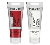 MEEDEN Pintura Acrílica Rosa: 100 ml de Pintura Acrílica de Espesor de Tubo, con Titanio Blanco, Adecuada para Artistas Adultos Principiantes