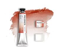 MEEDEN Pintura Acuarela para Artistas Profesionales : Burnt Sienna - Tubo de Acuarela de 15 ml/0,5 oz, Media Bandeja de Pigmento Semi-Húmeda y Media Bandeja Vacía a Juego para Artistas Profesionales