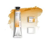 MEEDEN Pintura Acuarela para Artistas Profesionales : Yellow Ochre - Tubo de Acuarela de 15 ml/0,5 oz, Media Bandeja de Pigmento Semi-Húmeda y Media Bandeja Vacía a Juego para Artistas Profesionales