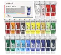 MEEDEN Pinturas Acrilicas Textura Gruesa: 24 × 60 ml Pinturas Acrilicas para Manualidades pour Adultes Artistes - Pintura Artesanales Ricas en Pigmentos para Lienzo Madera de Arcilla