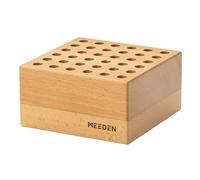 MEEDEN Portalápices y pinceles de madera de haya: organizador de almacenamiento para pinturas - Soporte de madera para pinceles, bolígrafos y herramientas de arte