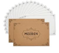 MEEDEN Postales de Papel Acuarela en Blanco: 15.2 x 10.1cm 140lb/300gsm Postales de Acuarela de Viaje - 20 Hojas Papel de Pintura 100% Algodón para Envío DIY Invitaciones de Bienvenida