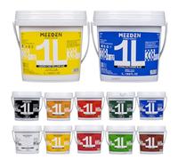 MEEDEN Studio - Lot de 12 pinturas acrílicas con pigmentos ricos no tóxicas para pared, lienzo, madera, cuero, piedra, 12 colores