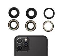 MEEFIX Tapa trasera de la cámara de repuesto de lente de cristal, pegamento adhesivo preinstalado para iPhone 11, 11 Pro y 11 Pro Max