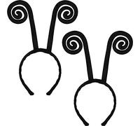 meekoo Banda de Pelo de Disfraz de Diadema de Antena de Mariposa para Fiestas de Halloween (2 Piezas)