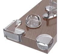 Meekye 20 PCS Protector Esquinas Bebé, Protector Muebles Bebe Esquineras PVC, Protectoras para Mesas y Muebles Protección contra para Bebés y Niños Fuerte Adhesión