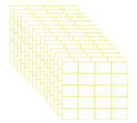 Meekye 300 Piezas de Etiquetas Autoadhesivas, 28 x 40 mm Adhesivos para Etiquetar, Etiquetas Universales para el Hogar, Congelador, Dirección, para Oficina, Cocina y Mermelada