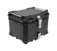 MEELRYD 45 litros motocicleta Top Case, aluminio impermeable Top Case, Universal Roller Maleta con cierre de seguridad, impermeable, a prueba de polvo y antirrobo, maletero, caja trasera para casco