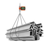 MEELRYD Báscula digital colgante de 500 kg, con gancho digital, báscula electrónica de equipaje, tres unidades de conversión, mini báscula portátil HD LCD con gancho para almacenes, muelles, pesca y