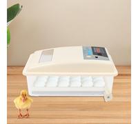 MEELRYD Incubadora totalmente automática para 40 huevos, temperatura automática y incubadora de huevos reversible, incubadora para huevos de aves de corral, con iluminación LED para ganso de gallina,