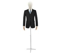 MEELRYD Maniquí masculino, forma de vestido, busto de sastre, torso masculino, maniquí de altura ajustable para tiendas de ropa, sastrería