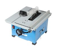 MEELRYD sierra circular de mesa, 240 V, 1400 W, base y trineo deslizante para cortar madera, procesamiento de muebles, color azul