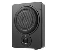 MEELRYD Subwoofer delgado de 8 pulgadas 300 W, altavoz amplificador de bajo asiento, subsistema con amplificador incorporado, entrada de alto y bajo nivel y control de volumen para autocaravana
