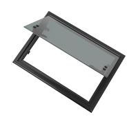 MEELRYD Ventana para autocaravana 500x350mm, ventana lateral para caravana, ventana exterior de RV con pulsador, ventana de 85° para autocaravana con mosquitero y persiana integrada para caravana