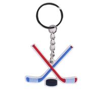 MEELYHOME Hockey sobre hielo deporte colgante llavero dibujos animados deportes de invierno encanto llavero bolso colgante bolso accesorios, a