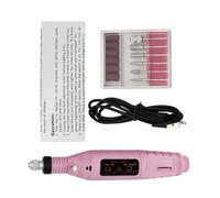MEELYHOME Taladro de uñas eléctrico USB para manicura, pulidor, pulidor, con 6 taladros y bandas de arena para pulir uñas herramienta de pulido