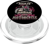 Meemaw - Camisa de Motociclista Never Underestimate Motorcycle Grandma PopSockets PopGrip para MagSafe