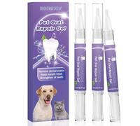 Meemion 3PCS Pet Oral Repair Gel, Gel Restaurador Oral para Mascotas, Elimina El Mal Aliento, Combate El Sarro