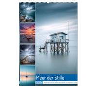 Meer der Stille (Wandkalender 2026 DIN A2 hoch), CALVENDO Monatskalender: Zwölf Bilder zeigen, wie Wind und Wellen zu sanften Linien verschmelzen. ... für Menschen, die in der Stille Kraft finden.