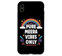 Meera Vibes Only Cute Retro Girls Meera Name Carcasa para iPhone XS MAX