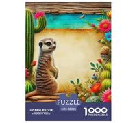 Meerkat Challenging 1000 Piece Puzzle for Adults - Difficult Brain Teaser Game 38x26cm/1000pcs
