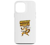 Meerkat Mayhem Funny Cartoon Meerkat Humour Animal Character Carcasa para iPhone 13 Pro MAX