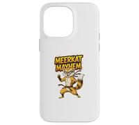 Meerkat Mayhem Funny Cartoon Meerkat Humour Animal Character Carcasa para iPhone 14 Pro MAX