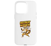 Meerkat Mayhem Funny Cartoon Meerkat Humour Animal Character Carcasa para iPhone 15 Pro MAX
