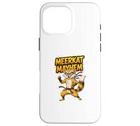 Meerkat Mayhem Funny Cartoon Meerkat Humour Animal Character Carcasa para iPhone 16 Pro MAX