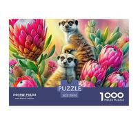 Meerkat Puzzle De 1000 Piezas Puzzle Arte Juguete EduGatoivo Adultos Y Niños A Partir De 12 Año 70x50cm/1000pcs