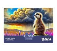 Meerkat, Rompecabezas De 1000 Piezas, Juego Cooperativo Que Refuerza Espíritu De Equipo Y Comunicación Entre Padres E Hijos, Pasatiempo Agradable Para Pasar Tiempo De Calidad Juntos, Apto Para Mayores