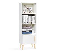 Meerveil Mueble de Almacenamiento, Madera de ingeniería, Blanco, 42cm