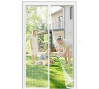 Meet Beauty Mosquitera Magnética para Puertas 65x95cm, Diseño Resistente al Viento de Tercera Generación, Instalación Sencilla, Blanco