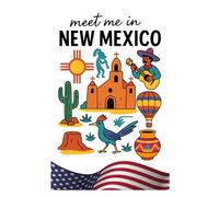 Meet in New Mexico Notebook: A Unique Writing Journal with 150 Pages of Desert Charm and Southwestern Spirit