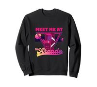 Meet Me at the Arcade Funny Gaming Quotes Sudadera