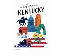Meet Me in Kentucky: A Rustic Travel Notebook for Horse Lovers & Nature Seekers: 6x9" Lined Journal with State Landmarks | Ideal for Travelers, Derby Fans & Outdoor Writers