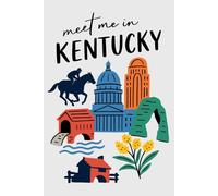 Meet Me in Kentucky Collage Lined Pages Notebook: 100 pages | 6" x 9" | Collage Lined Pages | Journal | Diary