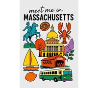 Meet Me in Massachusetts Collage Lined Pages Notebook: 100 pages | 6" x 9" | Collage Lined Pages | Journal | Diary