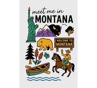 Meet Me in Montana Collage Lined Pages Notebook: 100 pages | 6" x 9" | Collage Lined Pages | Journal | Diary